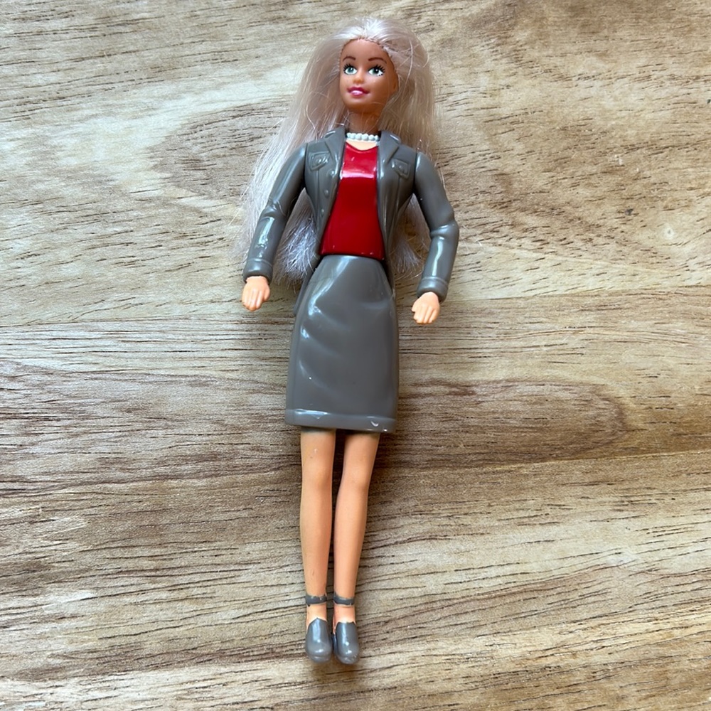 Vintage Barbie 1999 Plastic Barbie Doll McDonalds Happy Meal EUC Working Woman